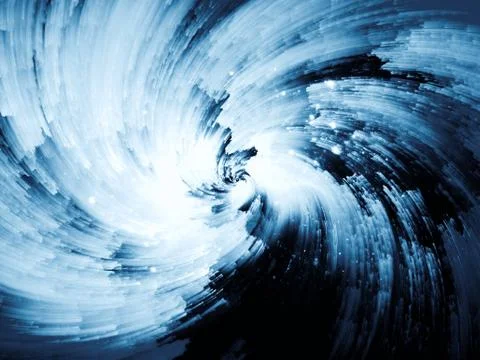 Digital Paint Vortex Stock Illustration