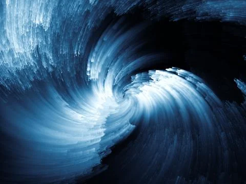 Digital Paint Vortex Stock Illustration