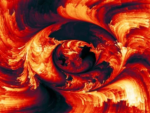 Digital Paint Vortex Stock Illustration