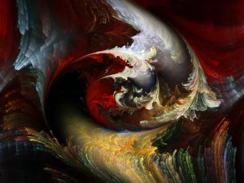 Digital Paint Vortex Stock Illustration