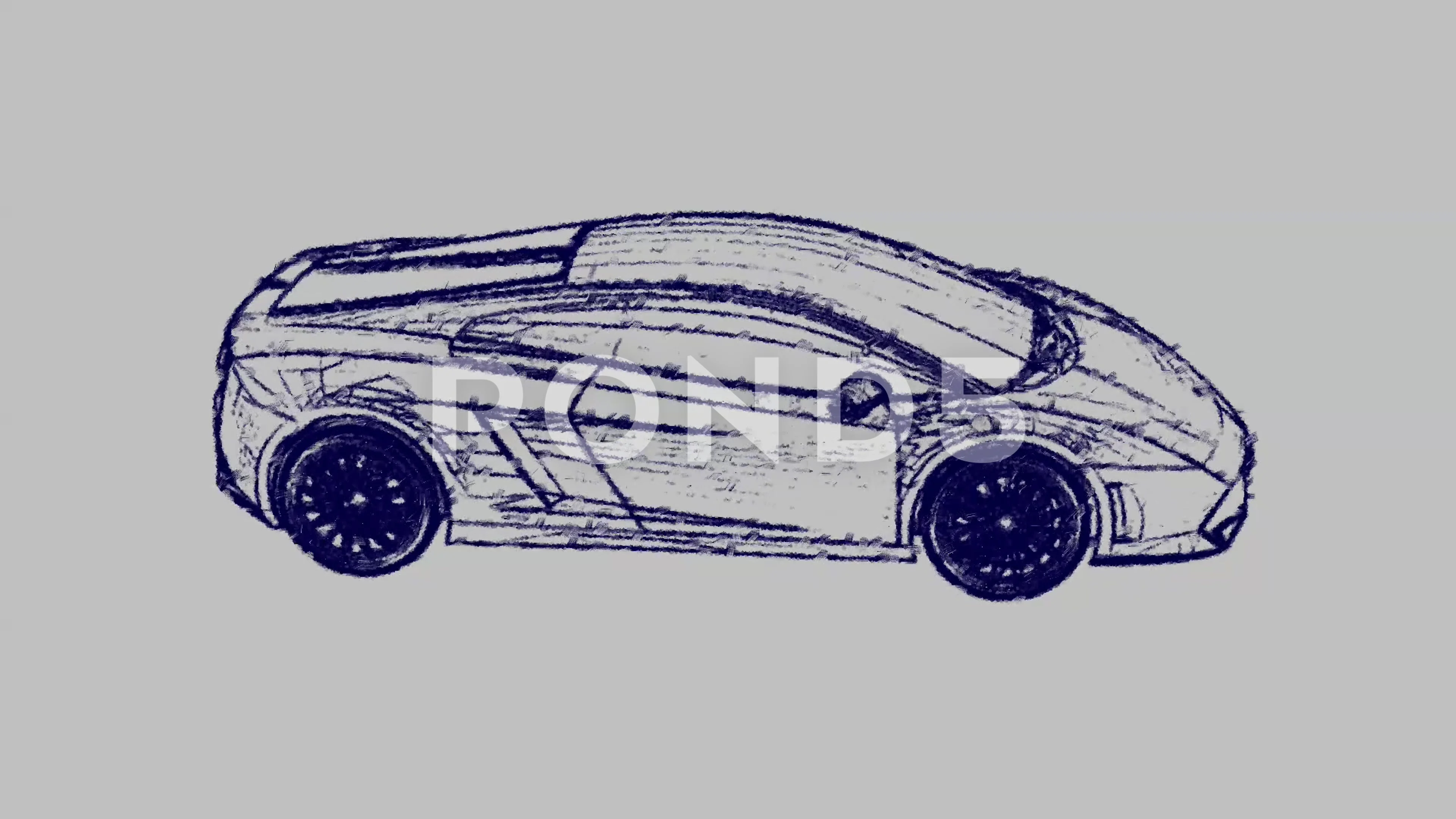 How to draw Lamborghini Car in computer using Ms Paint | 3D Car Drawing |  Ms Paint Drawing.