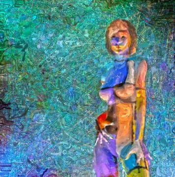 Digital painting Stock Illustration