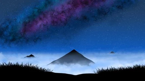 Digital Painting 库存插图