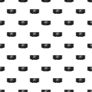 Digital panel pattern seamless vector Stock Illustration