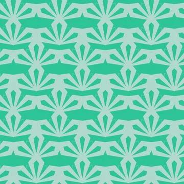 Digital paper with green mint arabesque abstract seamless pattern, backgrou.. Stock Illustration