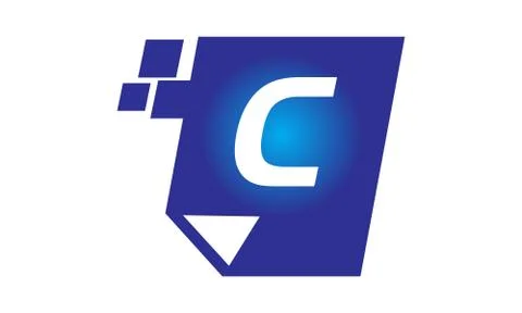 Digital Paper Initial C Stock-Illustration