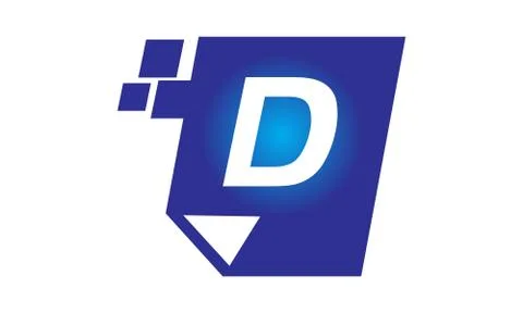 Digital Paper Initial D Illustrazione stock