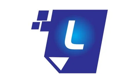 Digital Paper Initial l 스톡 일러스트