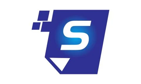 Digital Paper Initial S Illustrazione stock