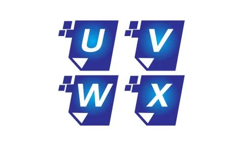 Digital Paper Template Set Illustrazione stock