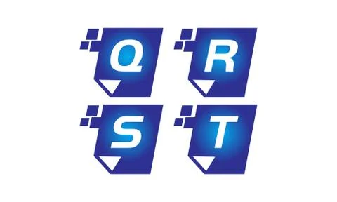 Digital Paper Template Set Stock Illustration