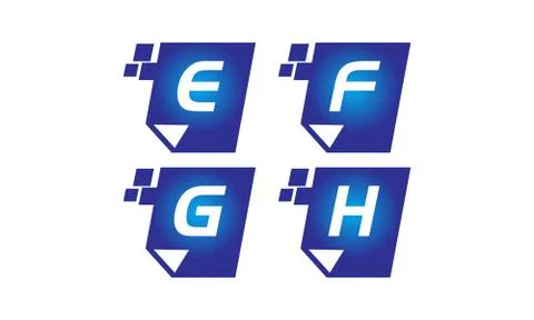 Digital Paper Template Set 스톡 일러스트