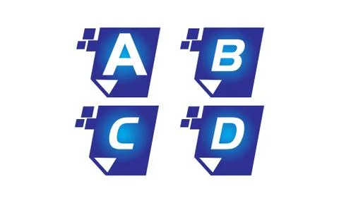 Digital Paper Template Set Illustrazione stock