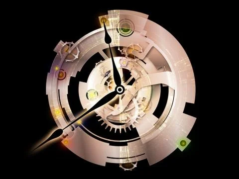 Digital Paradigms of Clockwork Stock-Illustration
