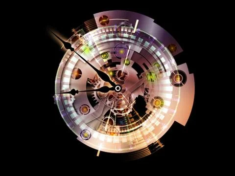 Digital Paradigms of Clockwork Stock-Illustration