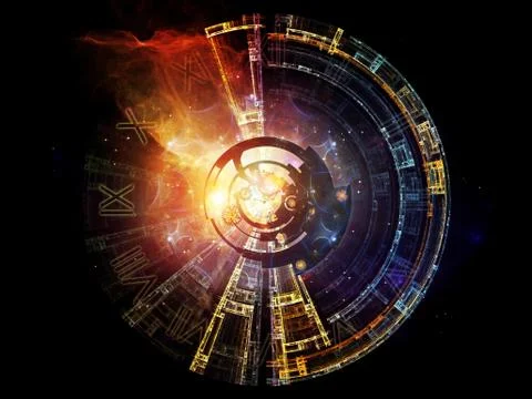Digital Paradigms of Clockwork Stock-Illustration