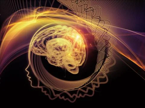 Digital Paradigms of the Mind Illustrazione stock