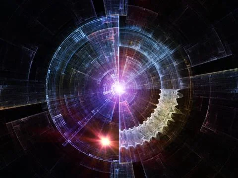 Digital Paradigms of the Virtual Space Stock-Illustration