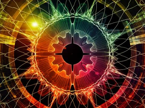 Digital Paradigms of the Virtual Space Stock-Illustration