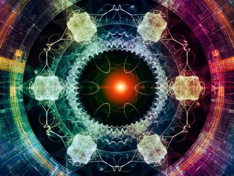 Digital Paradigms of the Virtual Space Stock-Illustration