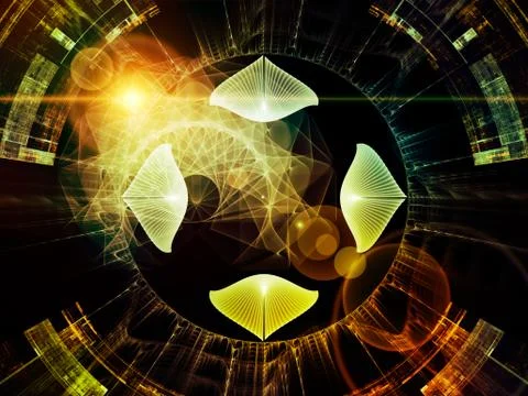 Digital Paradigms of the Virtual Space Stock-Illustration