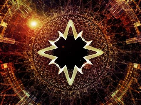 Digital Paradigms of the Virtual Space Stock-Illustration