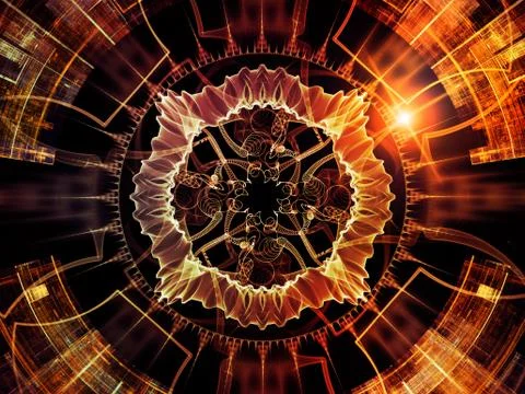 Digital Paradigms of the Virtual Space Stock-Illustration