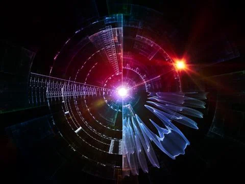 Digital Paradigms of the Virtual Space Stock-Illustration