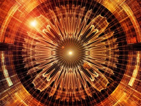 Digital Paradigms of the Virtual Space Illustrazione stock