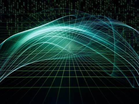 Digital Paradigms of the Virtual World Stock-Illustration