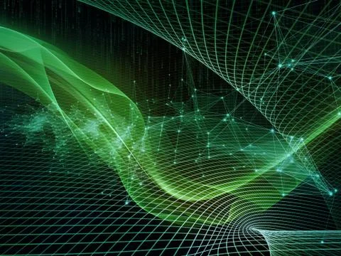 Digital Paradigms of the Virtual World Illustrazione stock