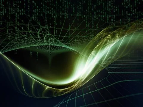 Digital Paradigms of the Virtual World Illustrazione stock