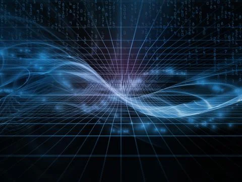 Digital Paradigms of the Virtual World Illustrazione stock