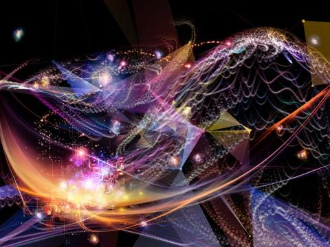 Digital Paradigms of Virtual World Stock-Illustration