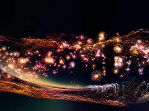 Digital Paradigms of Virtual World Stock-Illustration