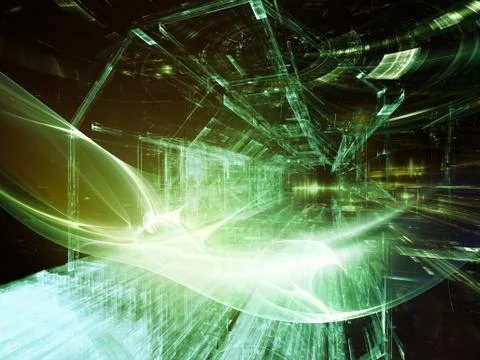 Digital Paradigms of Wave Particle Stock-Illustration