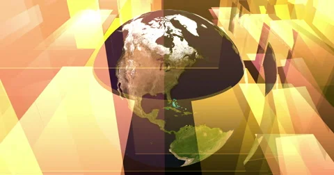Digital Particle Animation of the Earth with floating Sheets Stock Footage 65717762