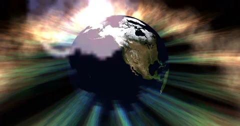 Digital Particle Animation of the Earth Stock-Footage 63984850
