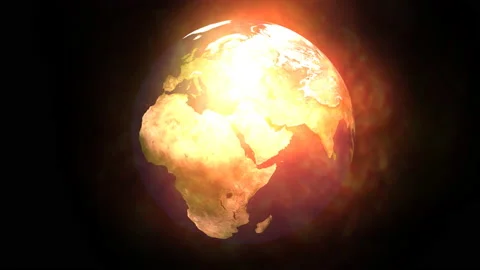 Digital particle animation of the earth Stock Footage 143931110