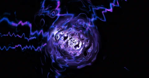 Digital Particle Animation of Light Effects in 4K Stock Footage 61123095