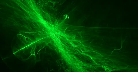 Digital Particle Animation of Light Effects Stock Footage 61272255