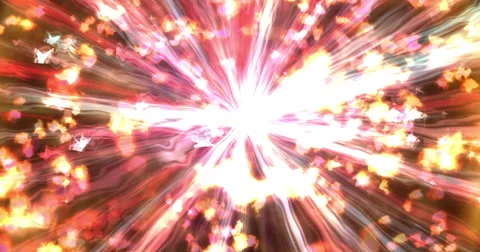 Digital Particle Animation of Light Effects Stock Footage 63985472