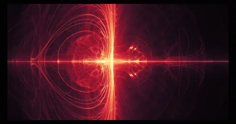 Digital Particle Animation of Light Effects Stock-Footage 65230472