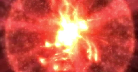 Digital Particle Animation of Light Effects Stock Footage 65308746