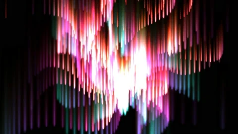 Digital particle animation of moving lights Stock Footage 132424491