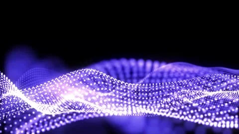 Digital particle background animation. Vídeo Stock 332701022