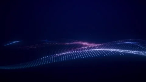 Digital Particle Background Video stock 305100063