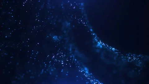 Digital particle cyber or technology background.Animation of seamless loop Stock Footage 246047071