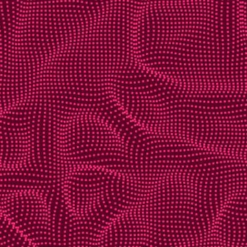 Digital particle flow. Wavy ripple surface. Vector wallpaper Illustrazione stock