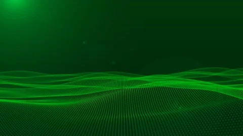 Digital particle line wave motion animat... | Stock Video | Pond5